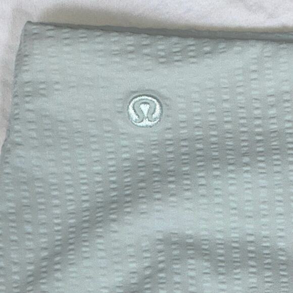 Lululemon Swimwear Waterside Seersucker High Waist Bottoms Blue Womens Sz Large - Picture 6 of 8